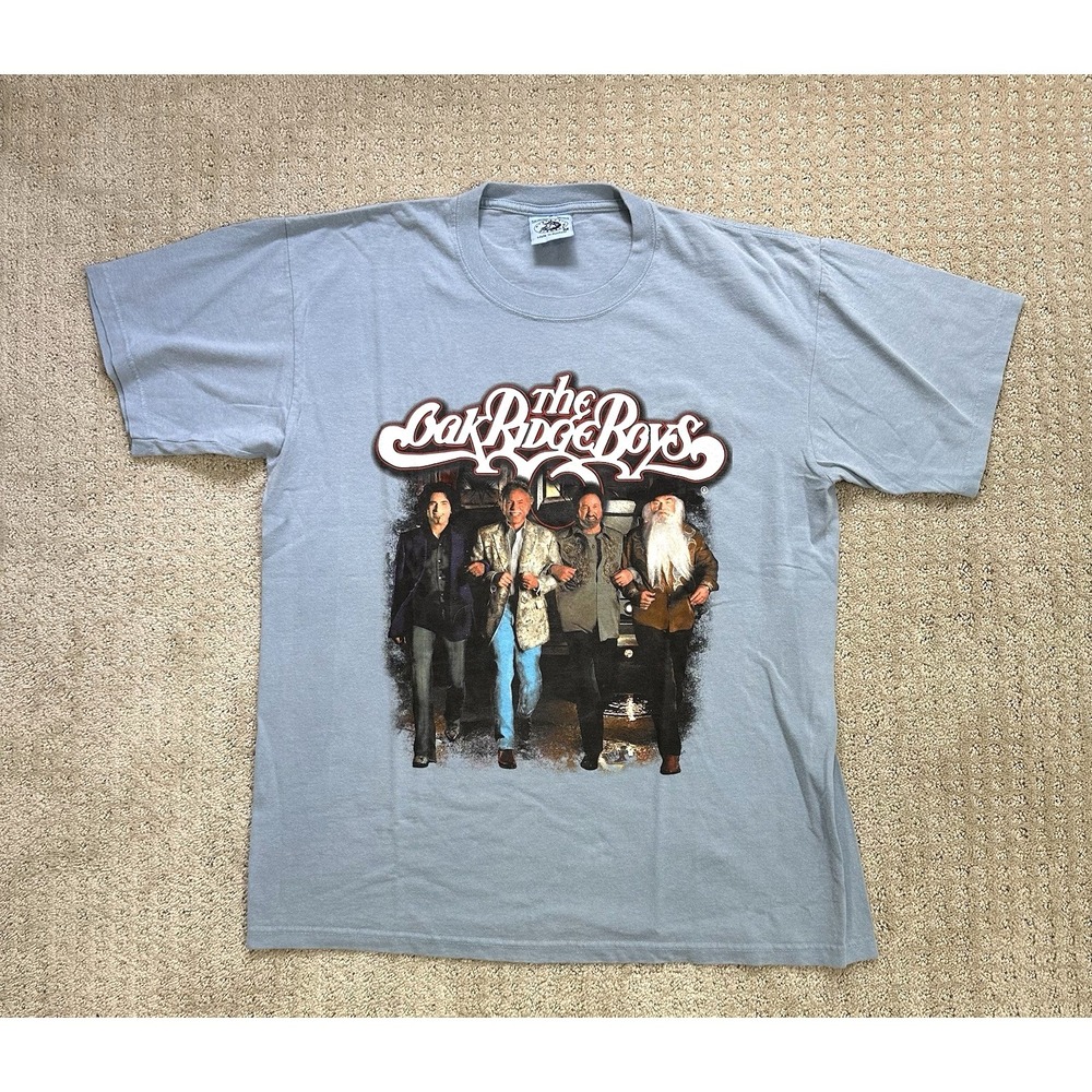 VINTAGE Oak Ridge Boys Shirt 2006 Band Tour Tee Double Sided Y2K Country Medium